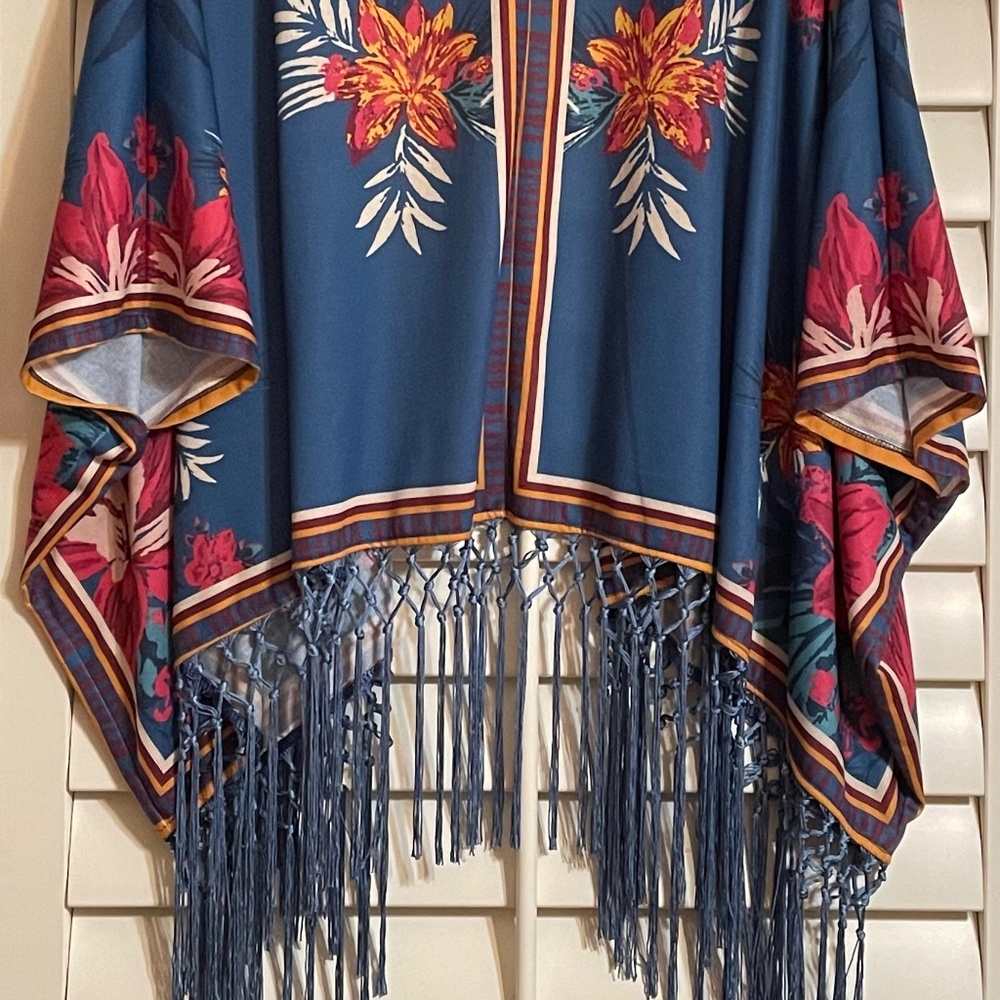 Floral print boutique kimono